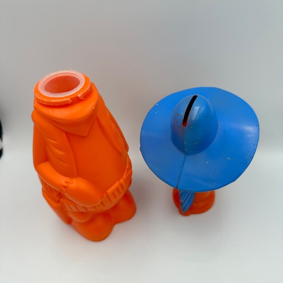 VTG 1960 HANNA-BARBERA QUICK-DRAW MCGRAW BUBBLE BATH SOAKY COIN BANK 9.5" - Picture 13 of 16